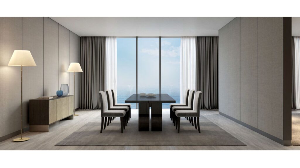 Dining Area 4 Bedroom Armani Beach Residence Palm Jumeirah