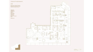 Floor plan of a 4-bedroom Type 03 unit at Four Seasons Private Residence DIFC, featuring a family room, study, and Zabeel views.